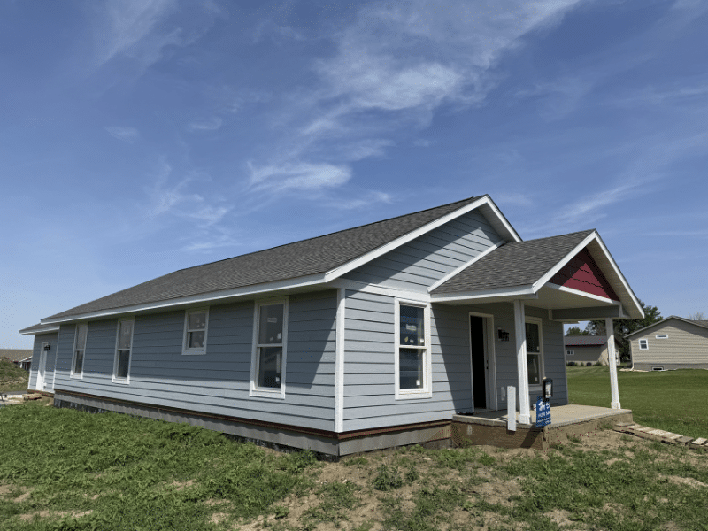 Image of unfinished Habitat house.