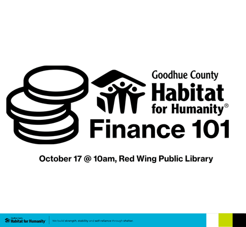 Graphic Image of a stack of coins and a title that reads, "Finance 101"