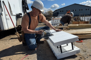Habitat volunteer from Acrotech.