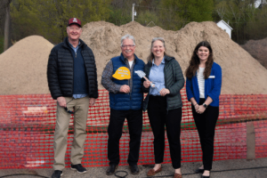 Paul Reding, Bob Hawley, Cristen Incitti and Maggie Cook from the HOPE Heights Groundbreaking Ceremony. 