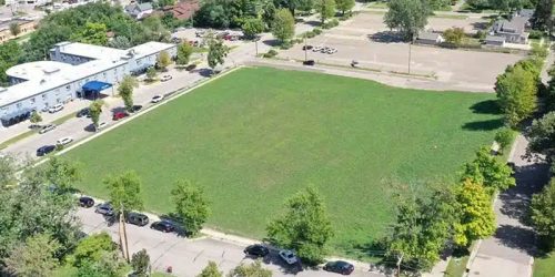 Aerial view of the HOPE Heights building site