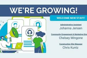 We Are Growing graphic welcoming new staff members